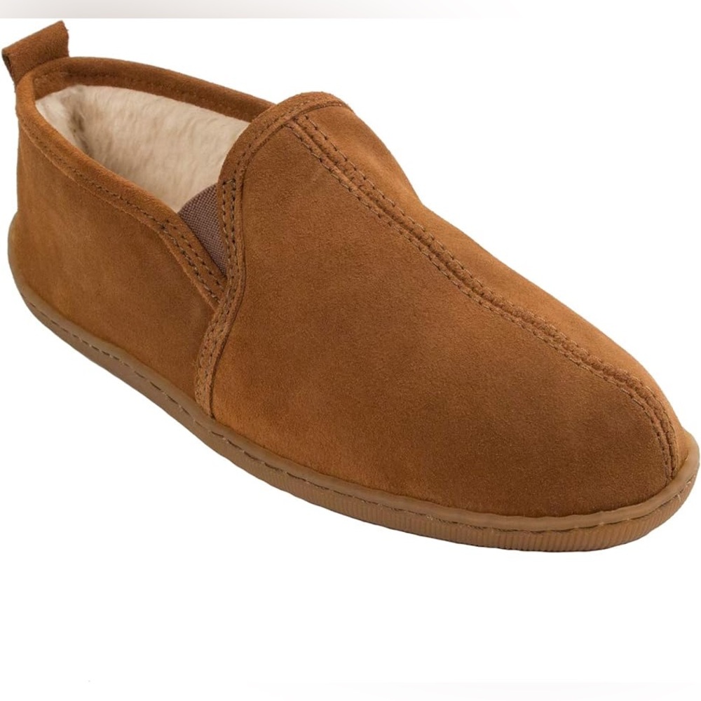 Minnetonka Men's SIZE 10 Pile-Lined Romeo Slipper - Picture 2 of 6